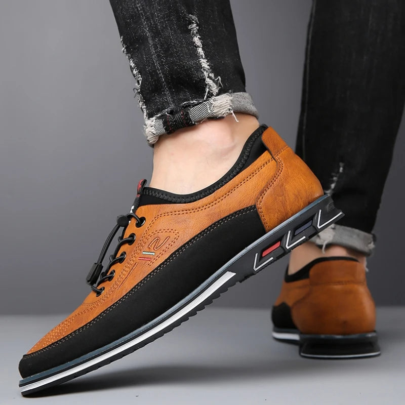 Classic Low-Top Lace-Up Shoes for Men