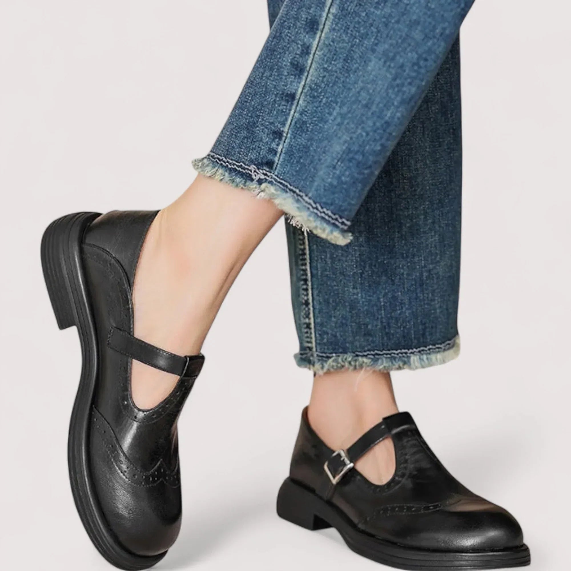 Women's Vintage Mary Jane T-Strap Loafers