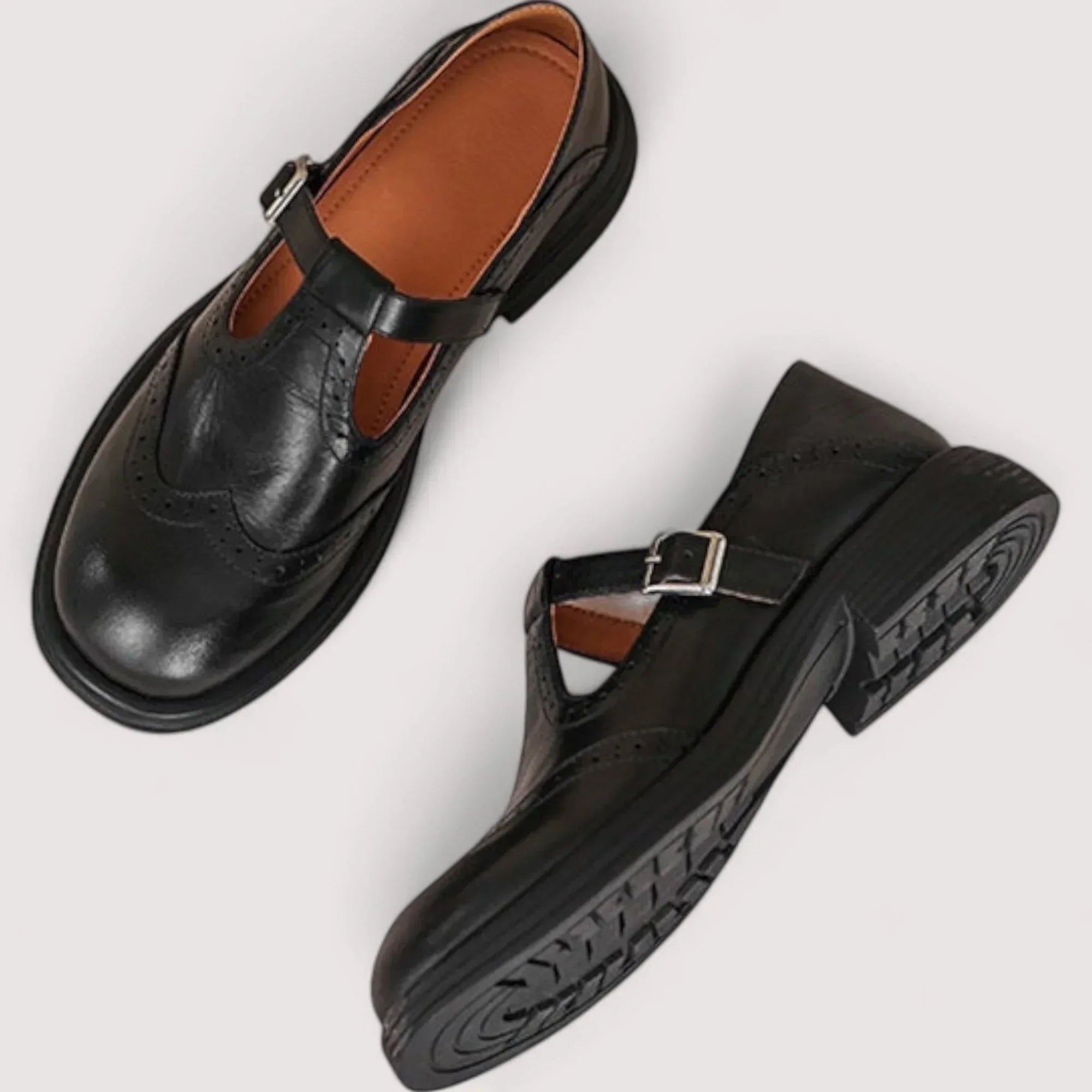 Women's Vintage Mary Jane T-Strap Loafers