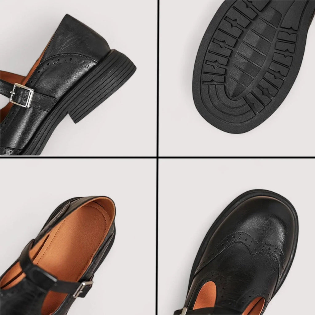Women's Vintage Mary Jane T-Strap Loafers