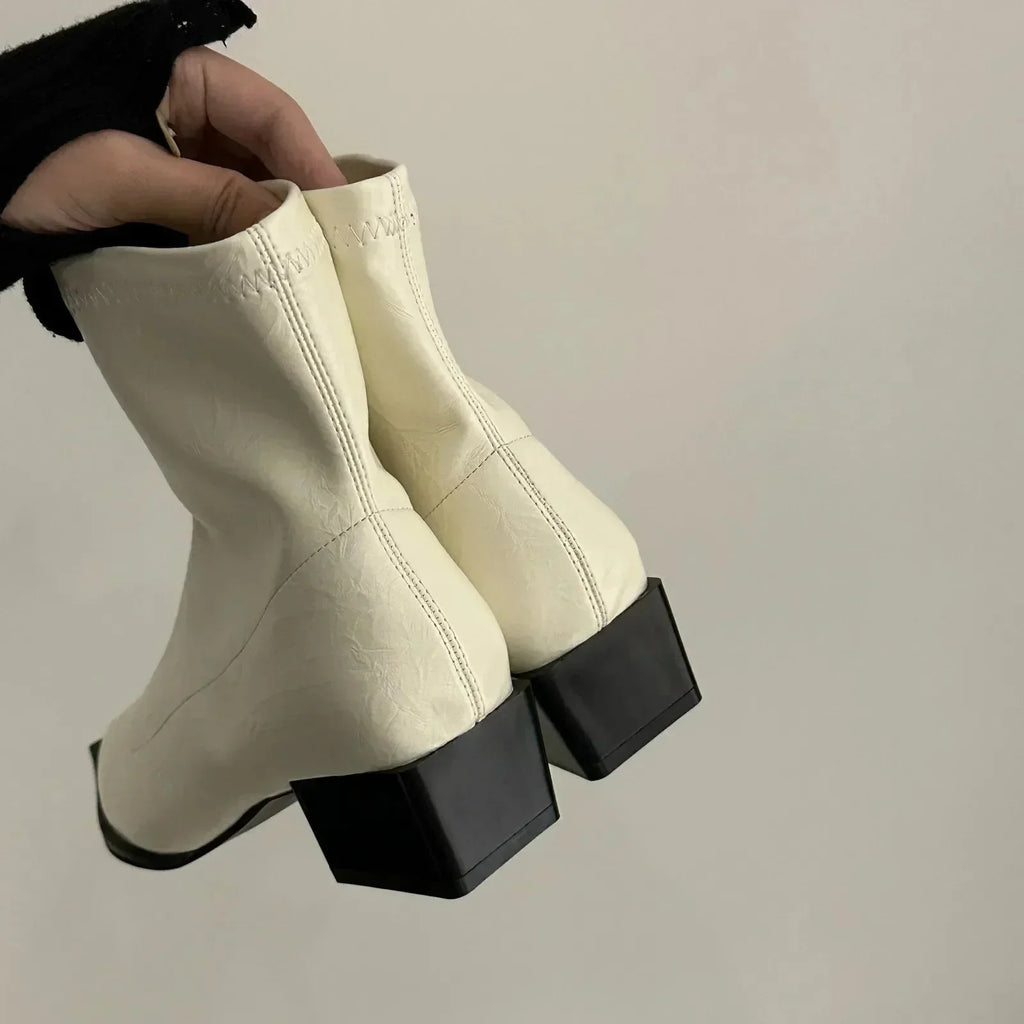 Stylish Tapered Ankle Boots with Comfortable Fit