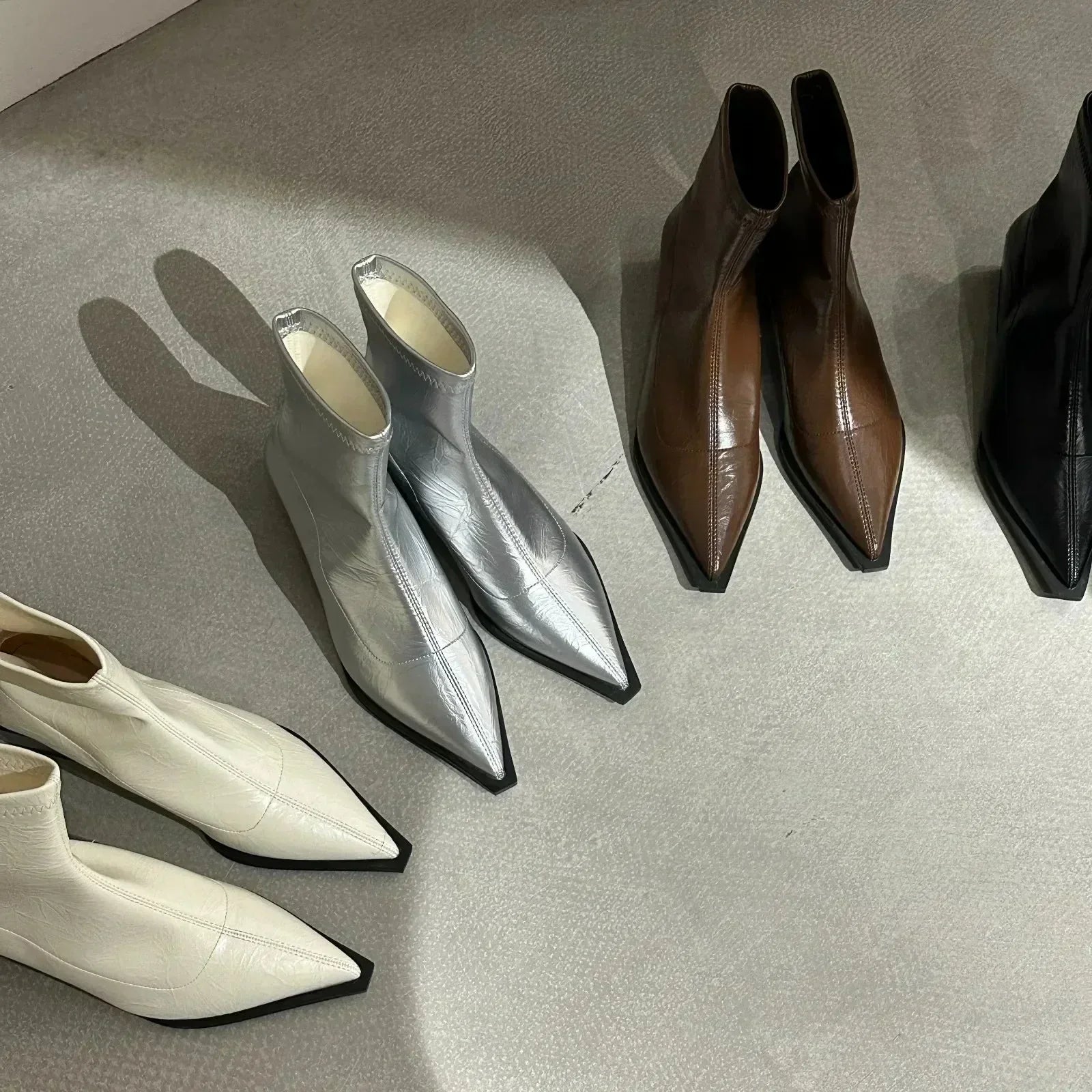 Stylish Tapered Ankle Boots with Comfortable Fit